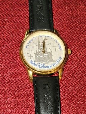 Disney Gold and Black 25th Anniversary Walt Disney World Watch